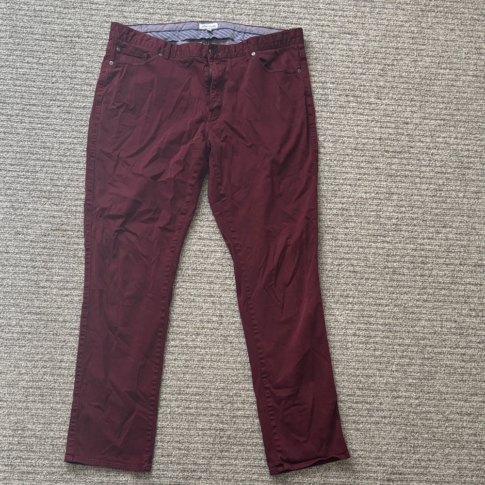 Peter Millar Burgundy Dress Pants